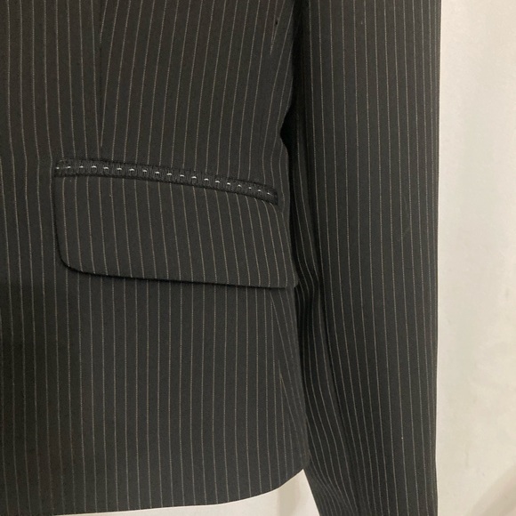 Women's TAHARI BLACK PINSTRIPE Blazer FLAWLESS - Picture 4 of 11